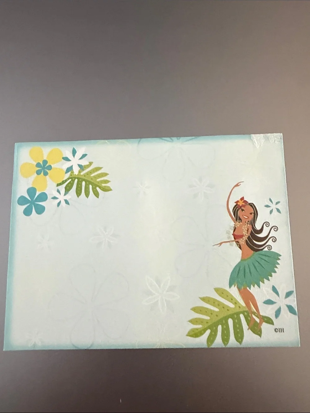 Hawaiian Floral Sticky Note & Tab Set - Blue, Pink, White